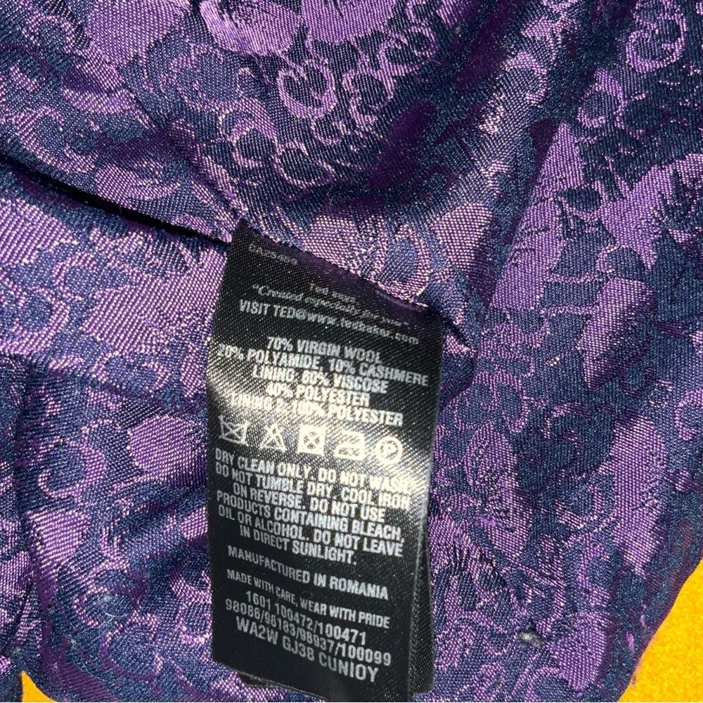 Ted Baker London Beautiful Inside And Out Size 4, Versatile Mustard Pea - Picture 15 of 16